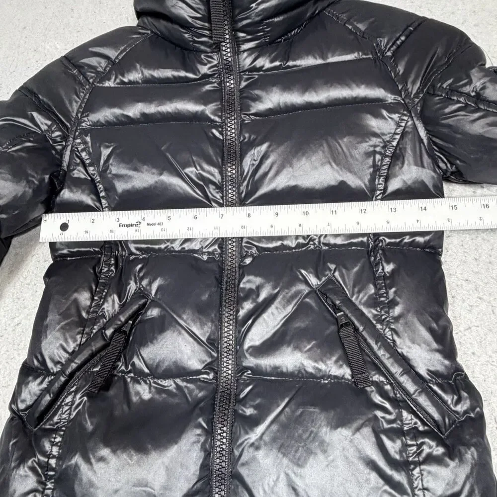 S13 SAM New York Down Puffer Mogul Jacket Girl’s Size Medium Black $180 NO HOOD